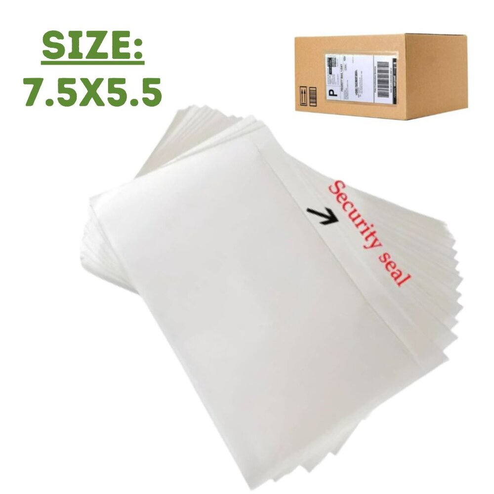 50 count - 7.5x5.5 Shipping Label Holders - Professional Self Sealing
